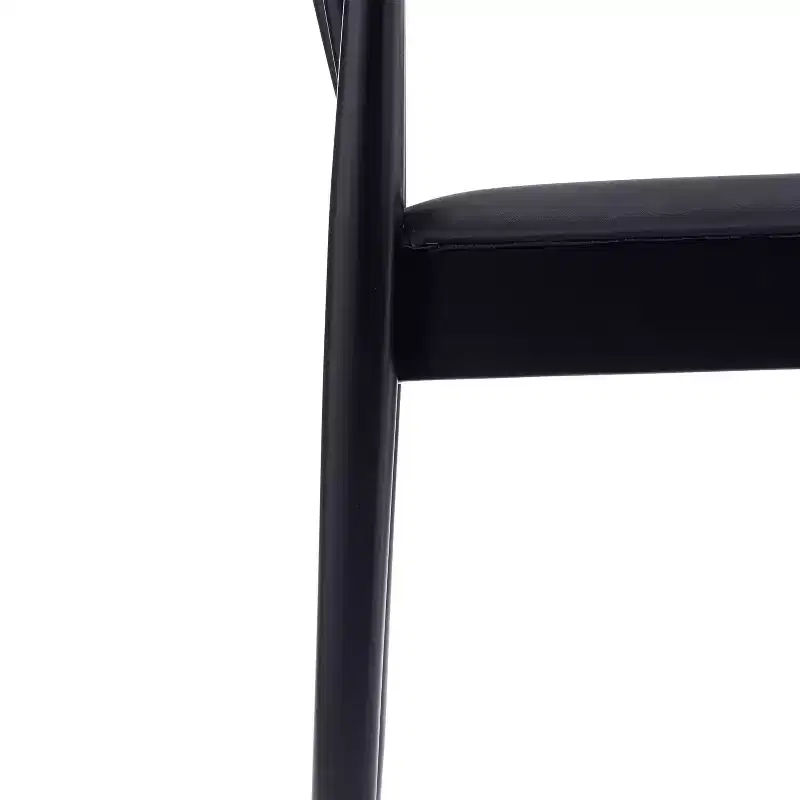 Set of 2 Solid Beechwood Dining Chairs Spindle Backrest Padded Vinyl Seat 500 lbs
