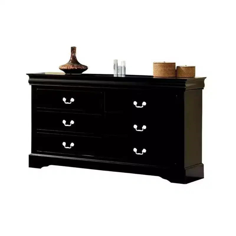 60" Louis Philippe III Dresser Black