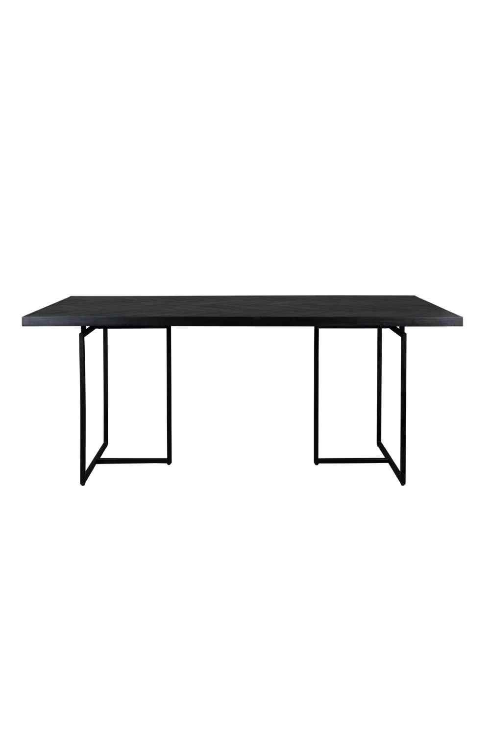 Wooden Herringbone Dining Table