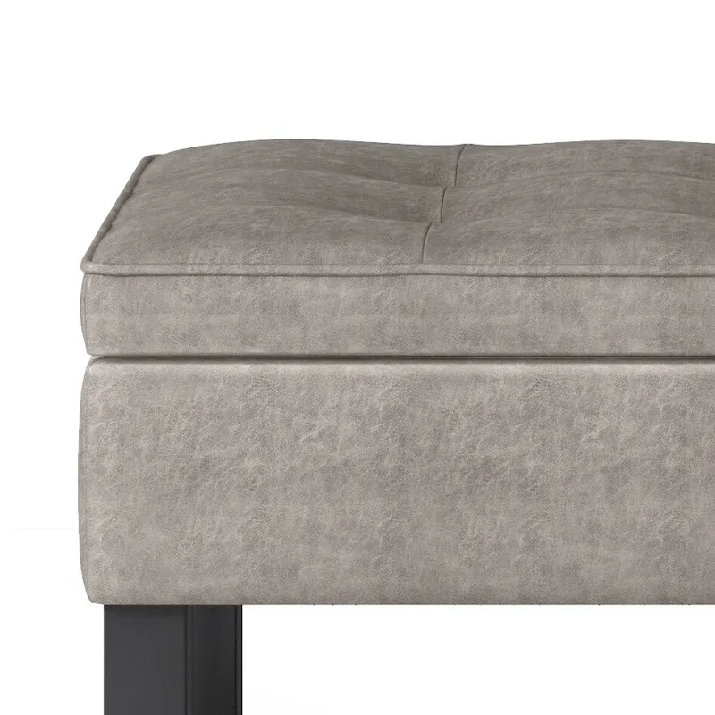 WYNDENHALL Essex 44 inch Wide Transitional Rectangle Ottoman Bench