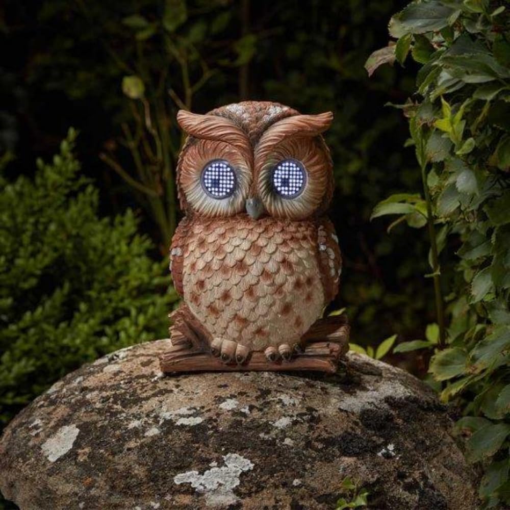 Solar Owl Garden Ornament