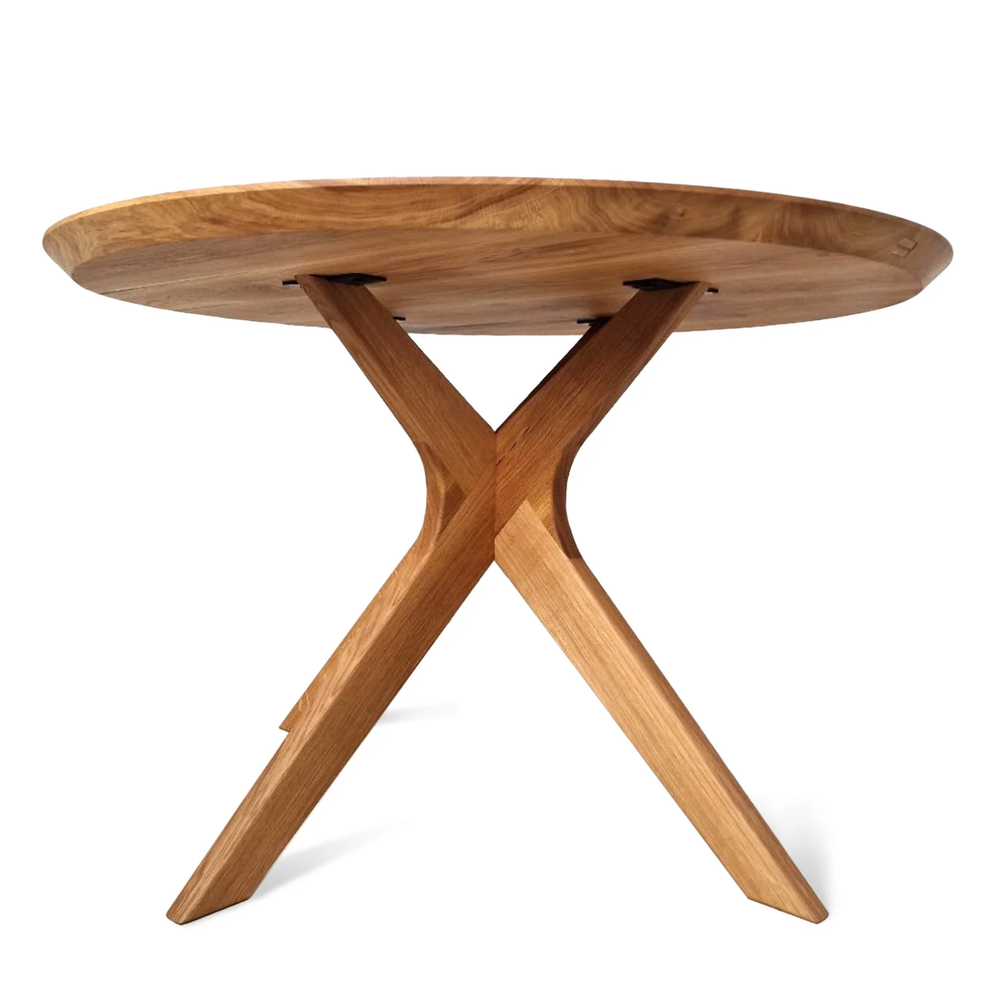 Round Oak Dining Table - Introducing our handcrafted round oak dining table - a stunning addition to any home - Made from solid wood this