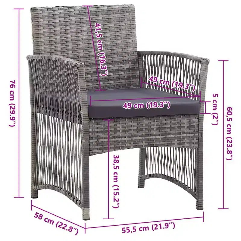 vidaXL Garden Chair, Chairs