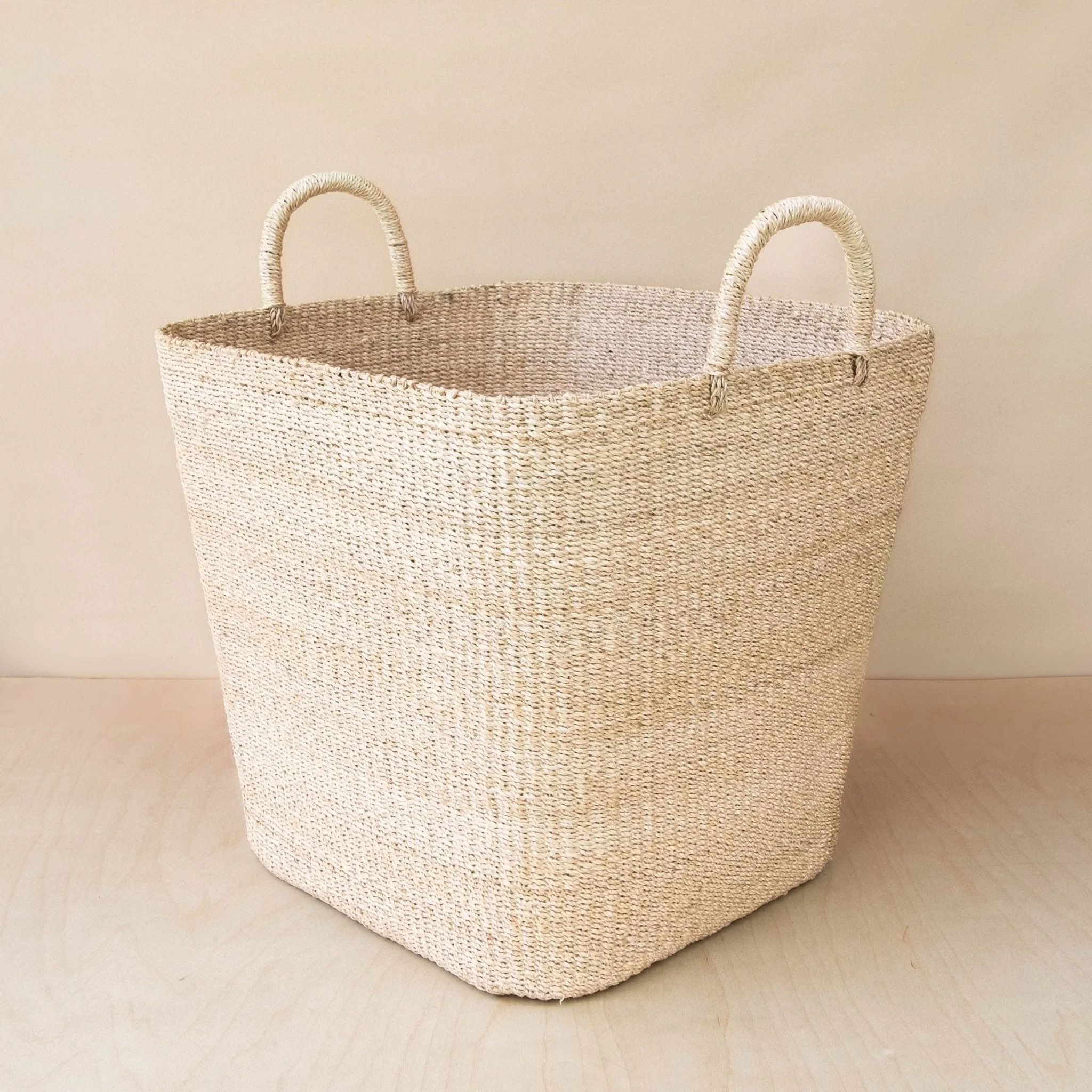 Large Square Wicker Basket - Woven Basket