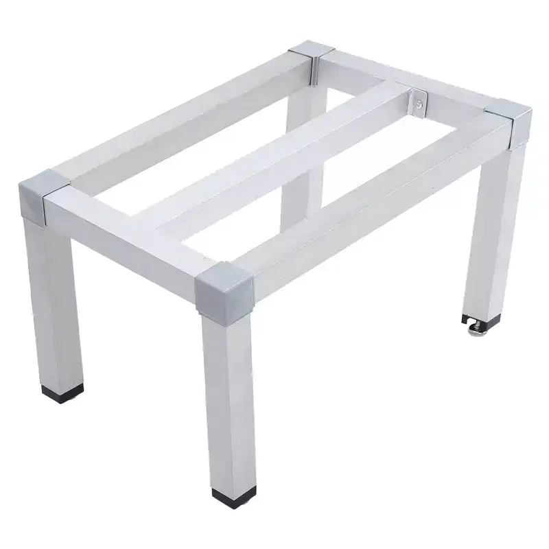 Aluminum Dunnage Rack 1000 Lbs Capacity - Heavy Duty Commercial Storage Rack for Restaurant, Supermarket, Kitchen