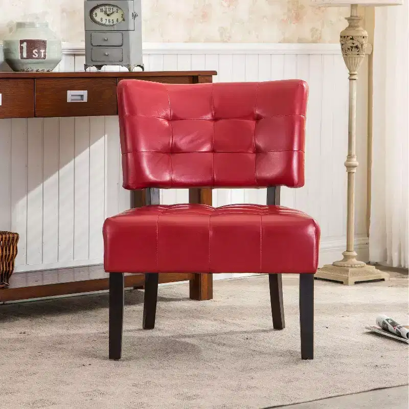 Modern Boucle Tufted Accent Chair with Oversized Seating