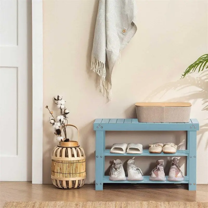 3-Tier Shoe Rack Bench - 11D x 27.6W x 17.7H