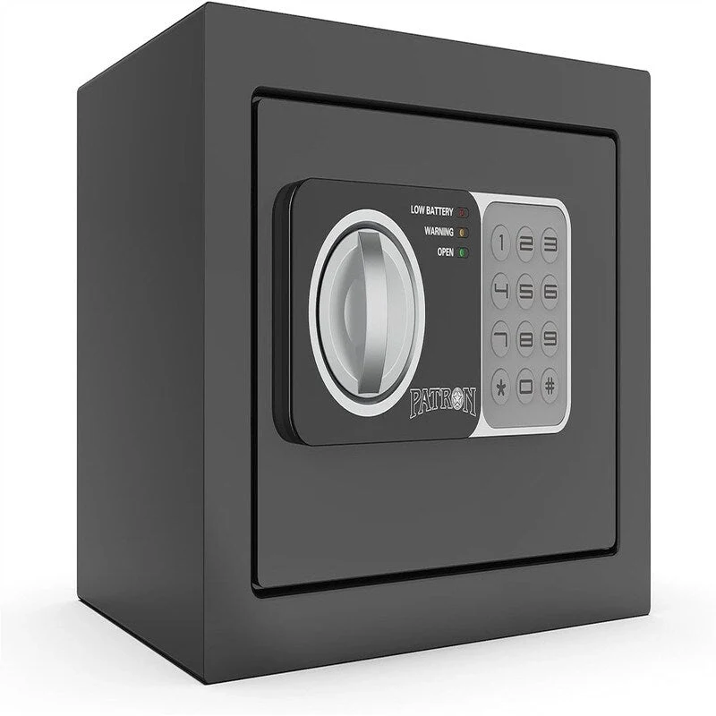 Digital Keypad Steel Cabinet Safe Box with Anchor Holes, 0.23 Cu Ft Home Office Security Safe