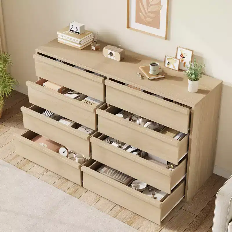 Whizmax 8 Drawer Dresser for Bedroom, 54 Wide Modern Double Dresser Organizer, Chest of Drawers for Living Room, Nursery and HallWay