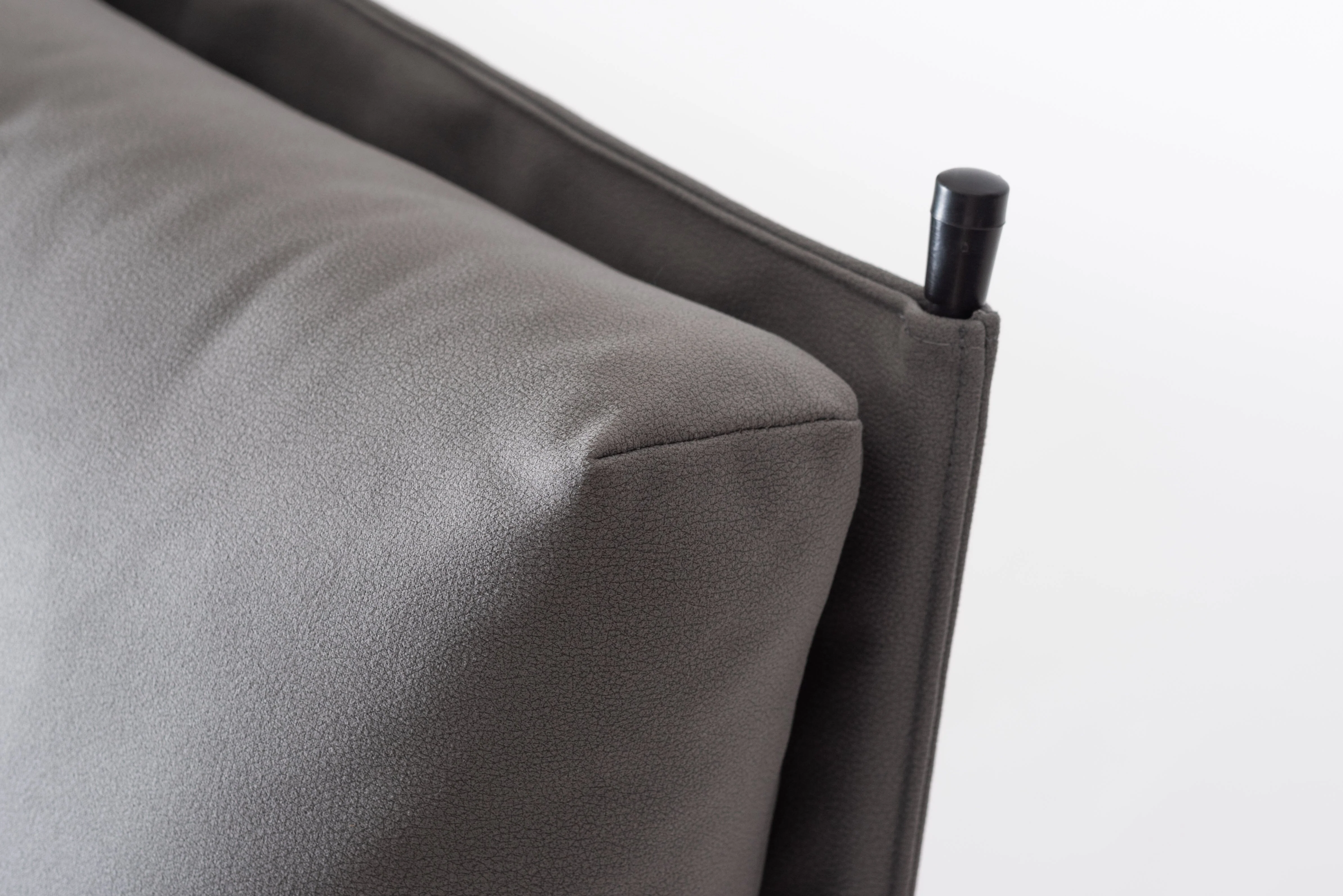 Gray Upholstered Lounge Chair