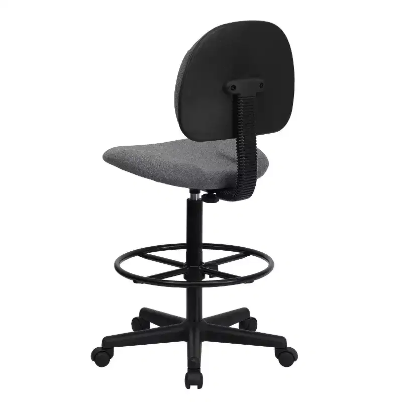 Adjustable Drafting Chair – Two Cylinder Heights, Mid-Back, Upholstered, 250 lb Capacity