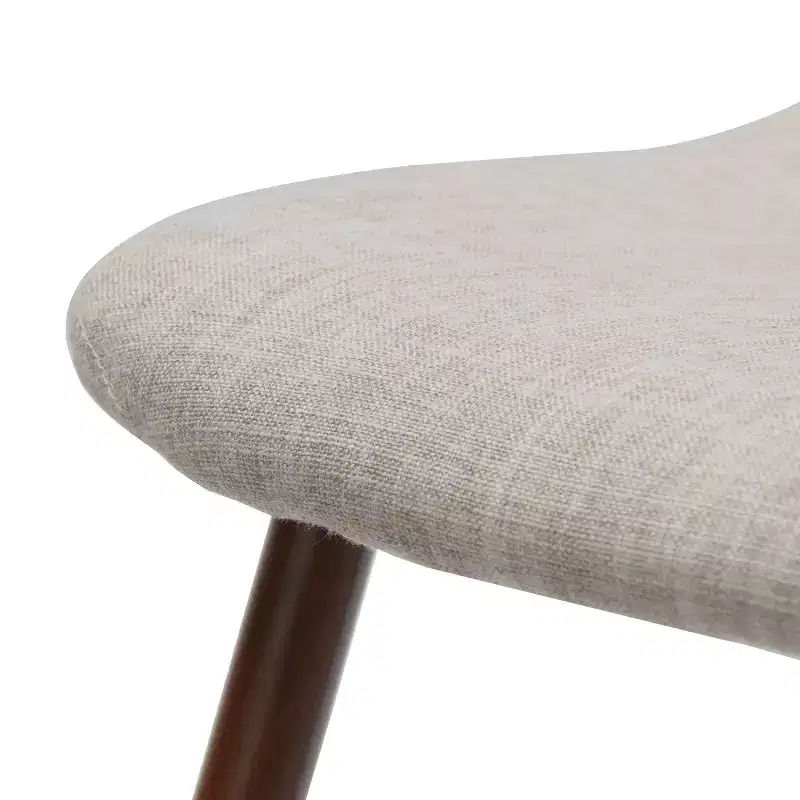 GDFStudio Amnesty Mid Century Upholstered Iron Frame Dining Chairs (Set of 2)