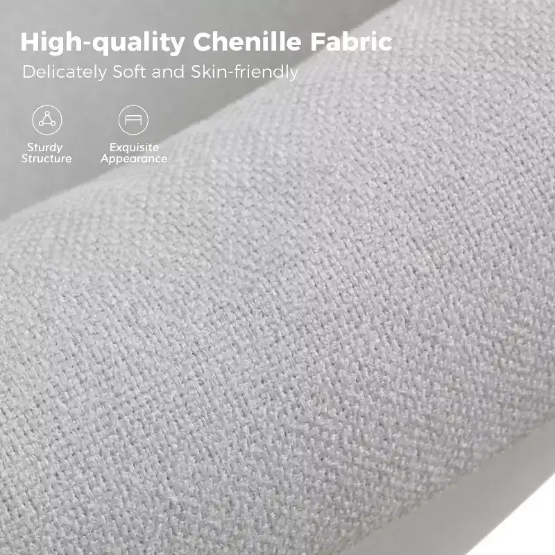 Bernhard Slipcovered Swivel Chair with textured fabric and flared armrests| HULALA HOME