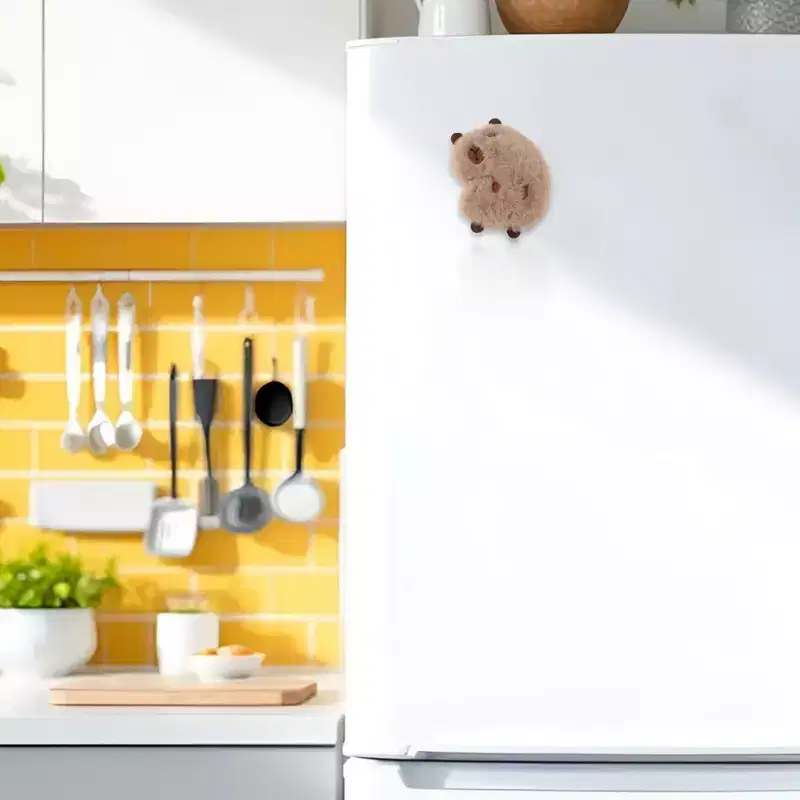 Unique Bargains Decorative Magnets Magnetic Fridge Irregular Shape Light Coffee Color 1Pc