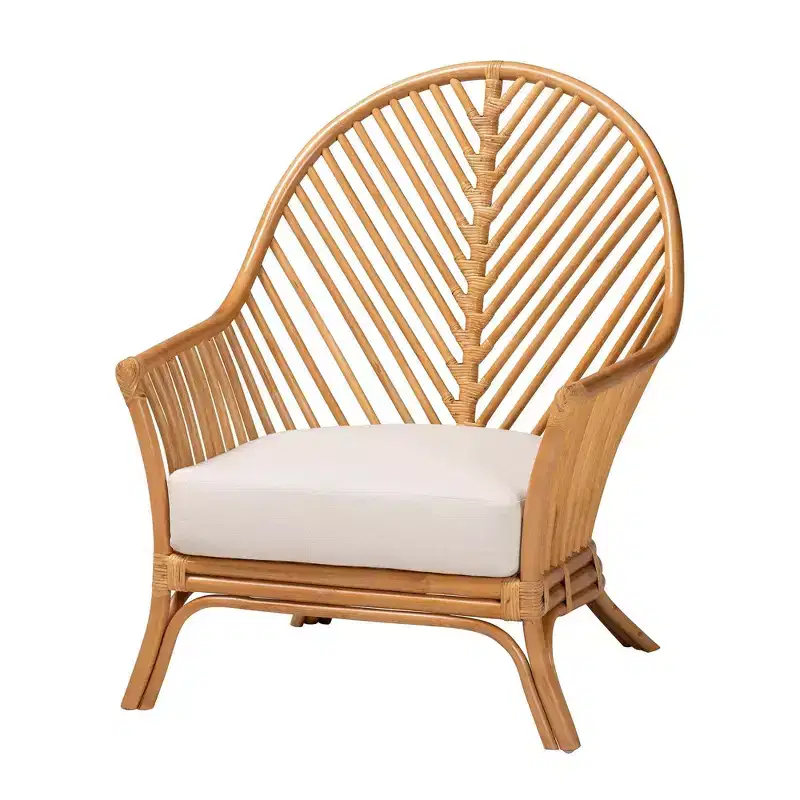 bali & pari Lisabon Rattan Arm Chair Light Honey