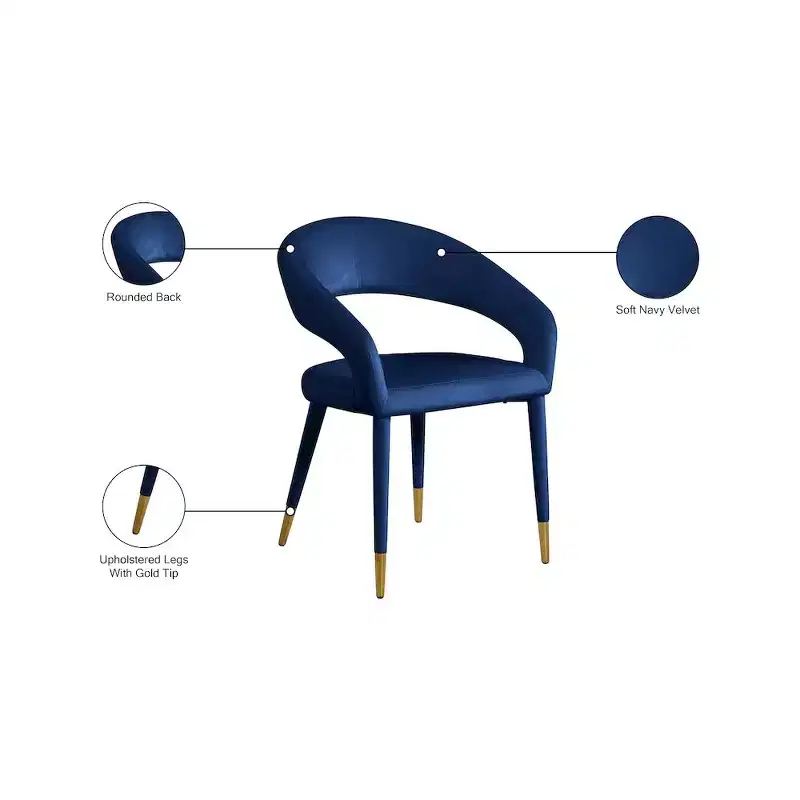 Meridian Furniture,Destiny Velvet Dining Chair