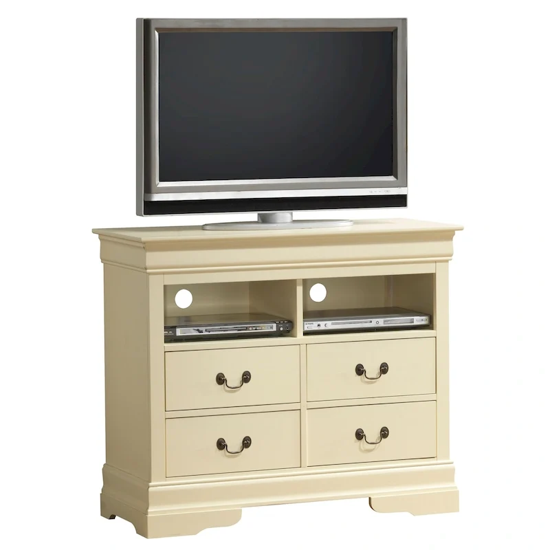 Louis Phillipe Wooden Media Chest