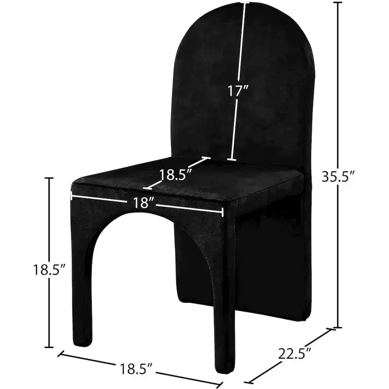 Velvet Dining Side Chair, Set of 2 – Available in 5 Colors