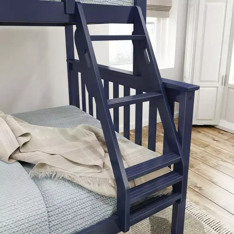 Solid Wood Twin over Full Bunk Bed, No Box Spring Needed, Low VOC, 400 lb Capacity