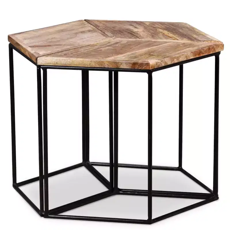 Coffee Table Mango wood Solid mango wood, Iron Medium Modular