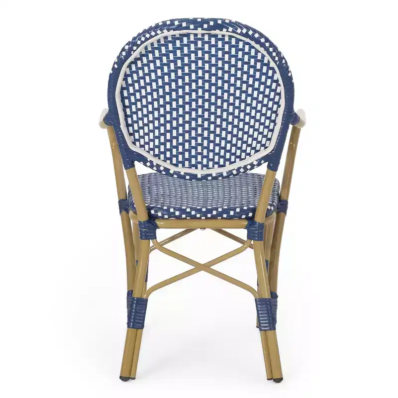 Christopher Knight Home Paul Patio French Country Rattan Bistro Chairs (Set of 2)