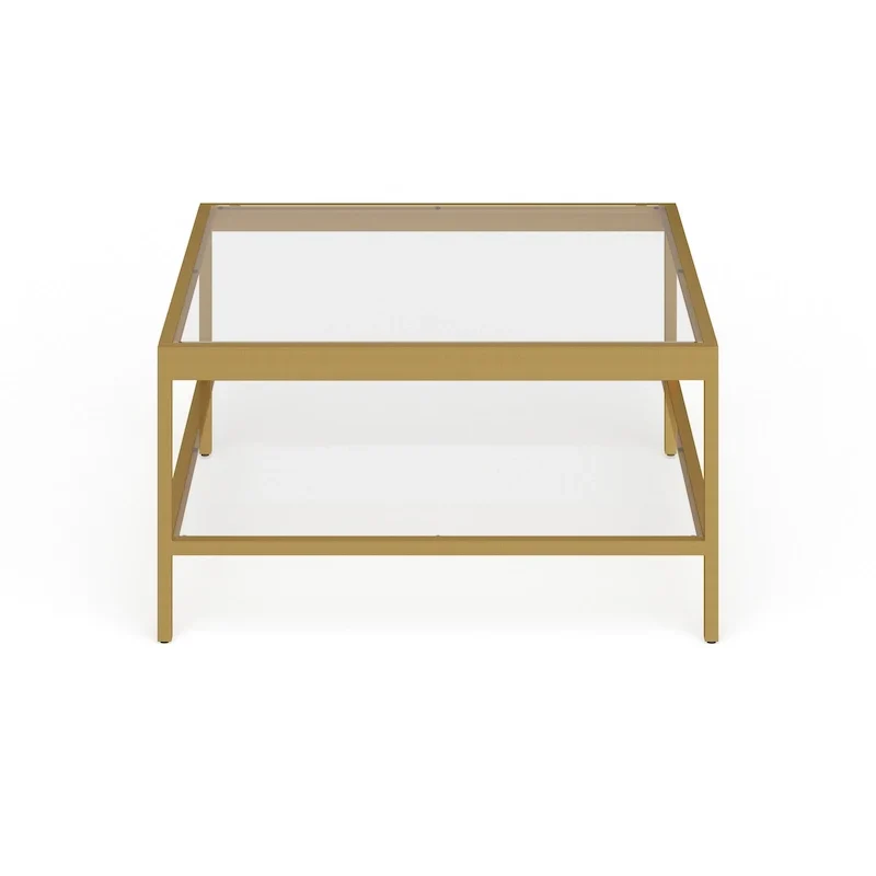 Alexis Metal and Glass Coffee Table