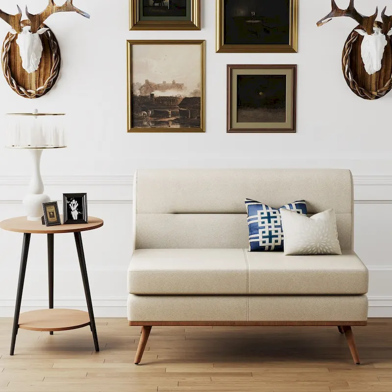 Loveseat Sofa, Small Couch Modern Comfy Couch for Bedroom and Living Room, Small Loveseat for Small Spaces, Easy Assembly