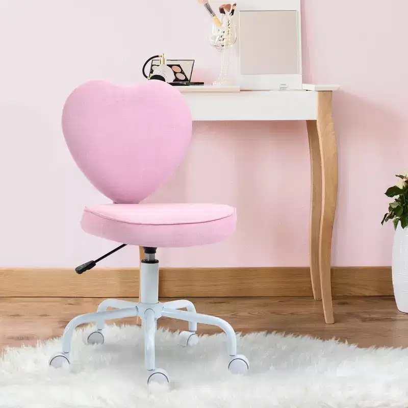Heart Love Shaped Back Design Office Chair with Adjustable Height