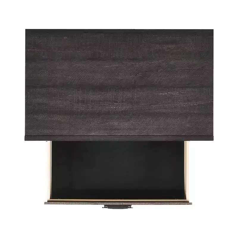 2 Drawer Harrison Nightstand Walnut - Picket House Furnishings: Felt Lined, Dust Proof Layer, Dark Nickel Pulls