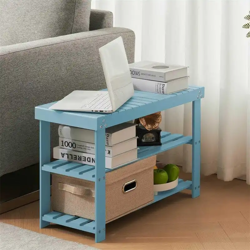3-Tier Shoe Rack Bench - 11D x 27.6W x 17.7H