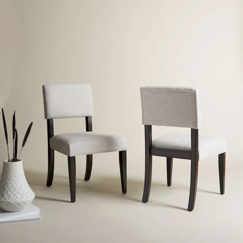 SAFAVIEH Couture Alcinda Wood Dining Chair (Set of 2) - 21 W x 20.5 L x 34.75 H - 21Wx24Dx35H