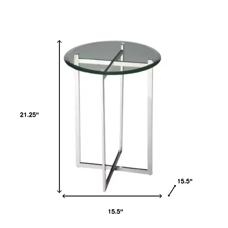 HomeRoots 24 Natural Distressed Solid Wood Square End Table