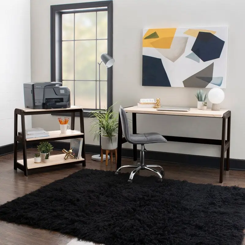 Mulligan Natural Wood Top Desk