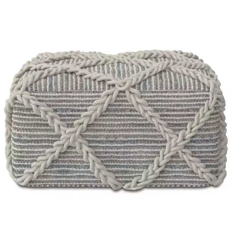 Woodley Square Pouf - WyndenHall