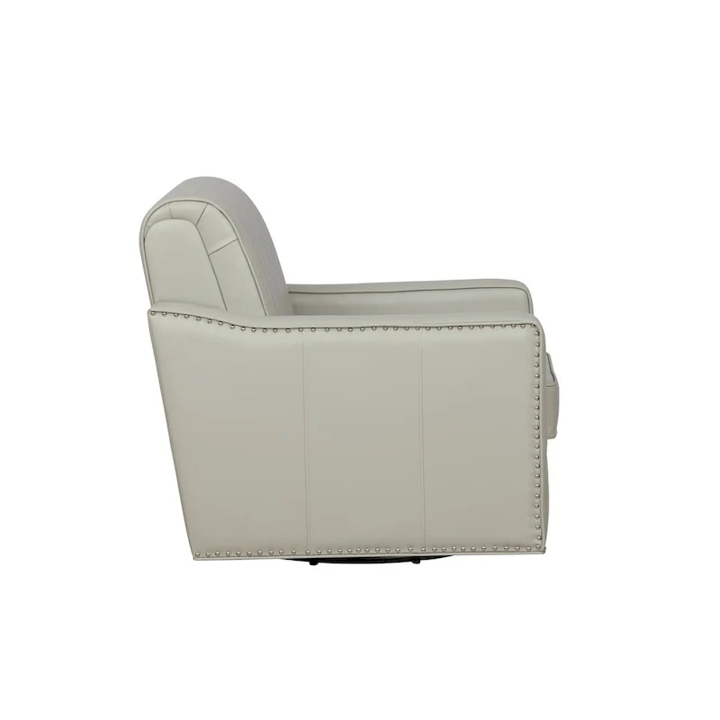 Carlota Faux Leather 360 Swivel Accent Chair