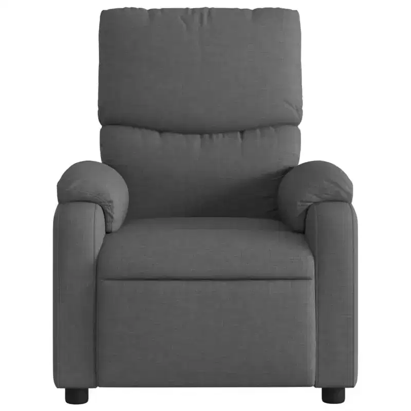 vidaXL Massage Recliner Chair Polyester, Metal, Plywood Single