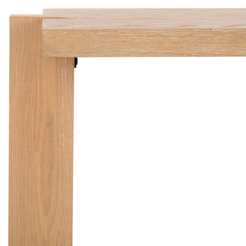 Rectangular Oak Veneer Wood Console Table - 48W x 20D x 30H