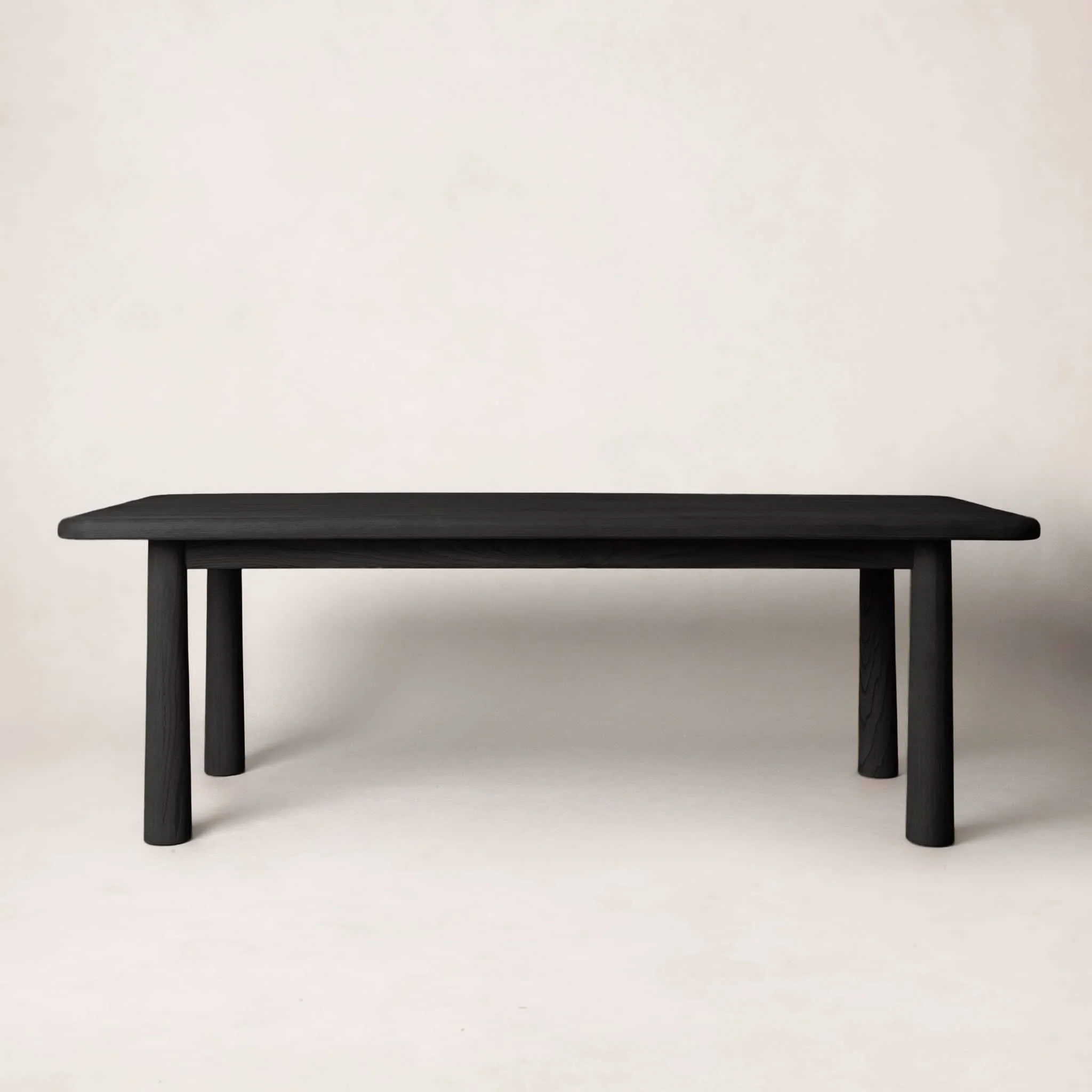 Rectangular Dining Table - Black - Made of solid white oak, the Dining Table is designed to bring a playful look to your space with conical legs...