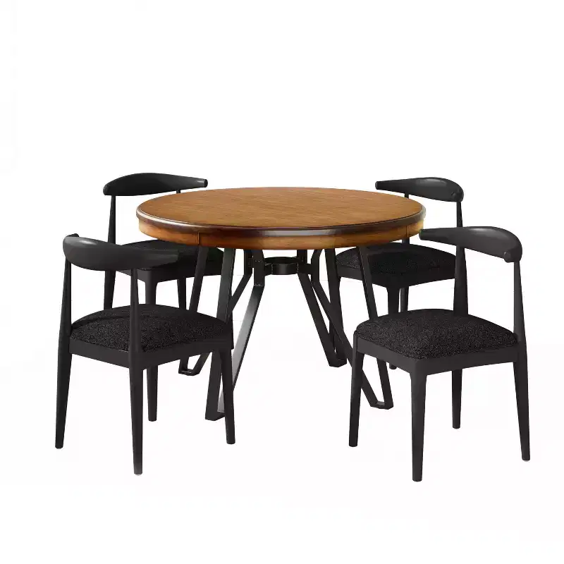 Christopher Knight Home Foxbriar 5 Piece Wood and Iron Dining Set