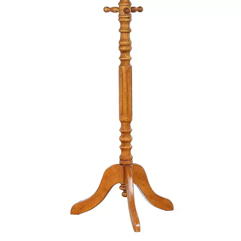 Okak Vintage Coat Rack with 11 Hooks, Freestanding Hall Tree with Space-Saving Design, Coat Tree for Entryway, Living Room, Bedroom, Brown