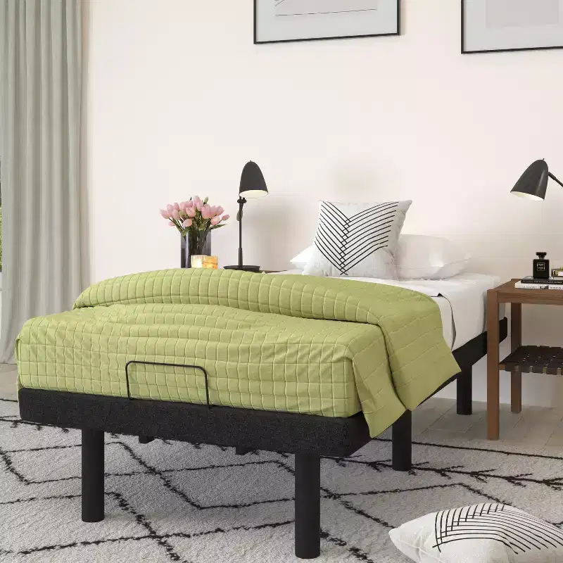 Motorized Adjustable Bed Frame with Wireless Remote