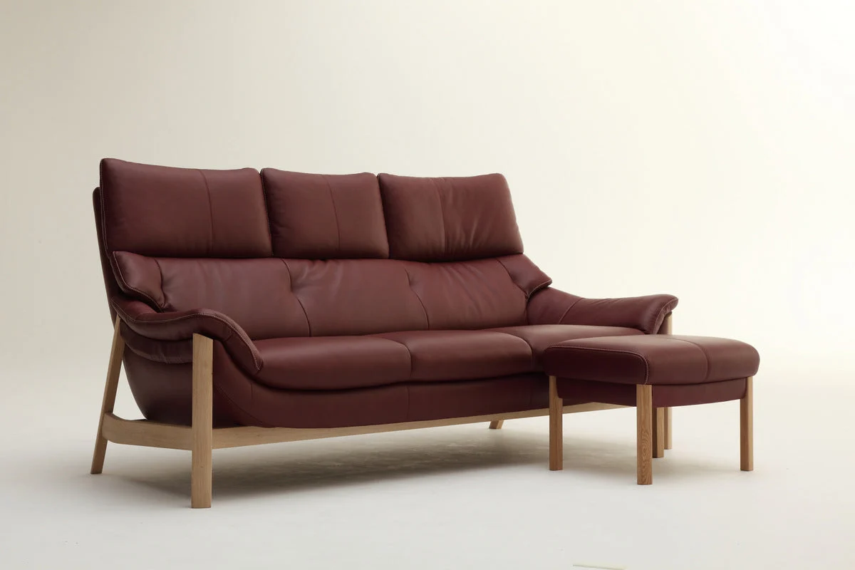 The Three Sat On The - Sofa