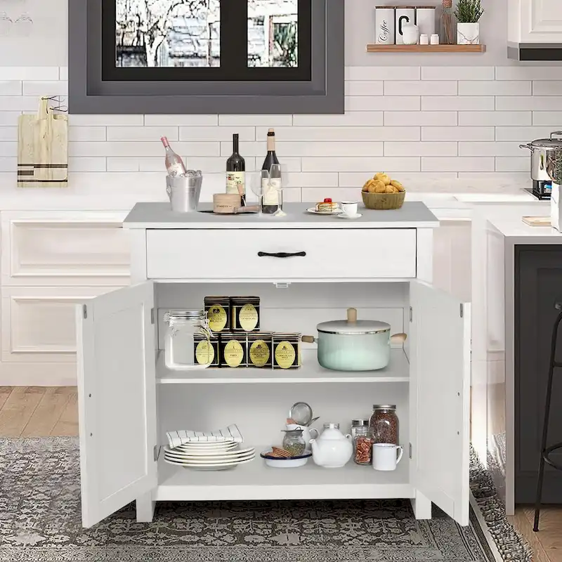 AVAWING Kitchen Sideboard Buffet Cabinet Entryway Cupboard Server