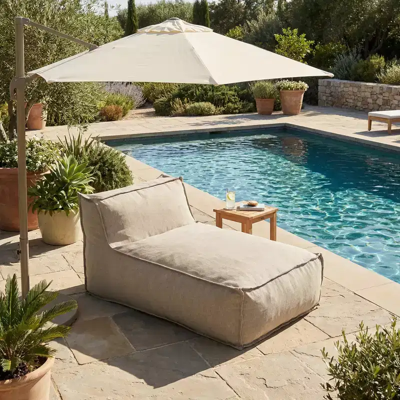Christopher Knight Home Maegan Outdoor Modern Minimalist Versatile Bean Bag Lounge Chair
