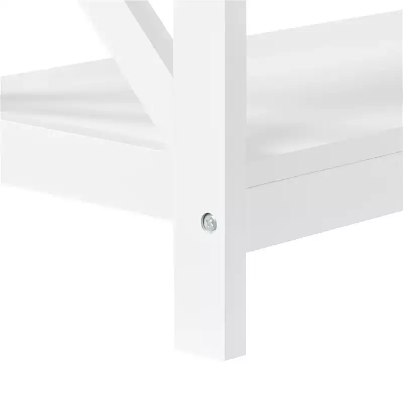 Yaheetech 3-Tier Wooden Console Table with Power Outlet Entryway Table