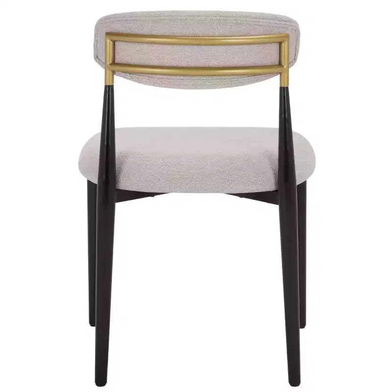 Covelle Dining Chair - Set of 2 - DCH6400 - Black Gold/Dove Grey - Safavieh