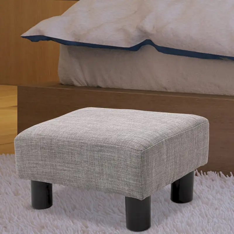 Copper Grove Chaparro Modern Linen Footrest Ottoman