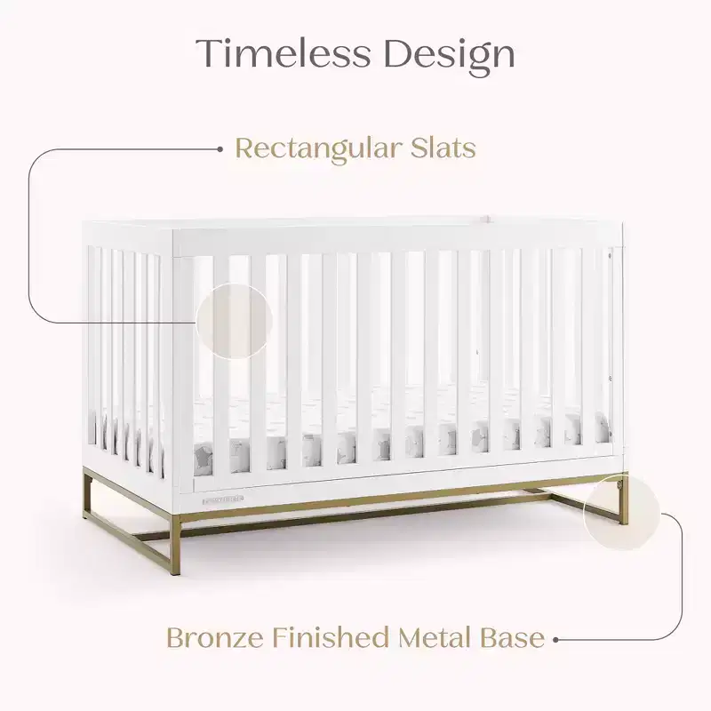 4-in-1 Crib with Daybed Conversion