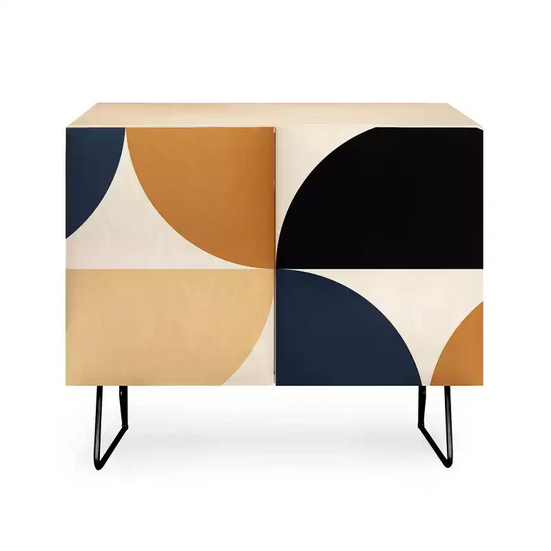 Color Poems Bold Minimalism XII Credenza - Deny Designs