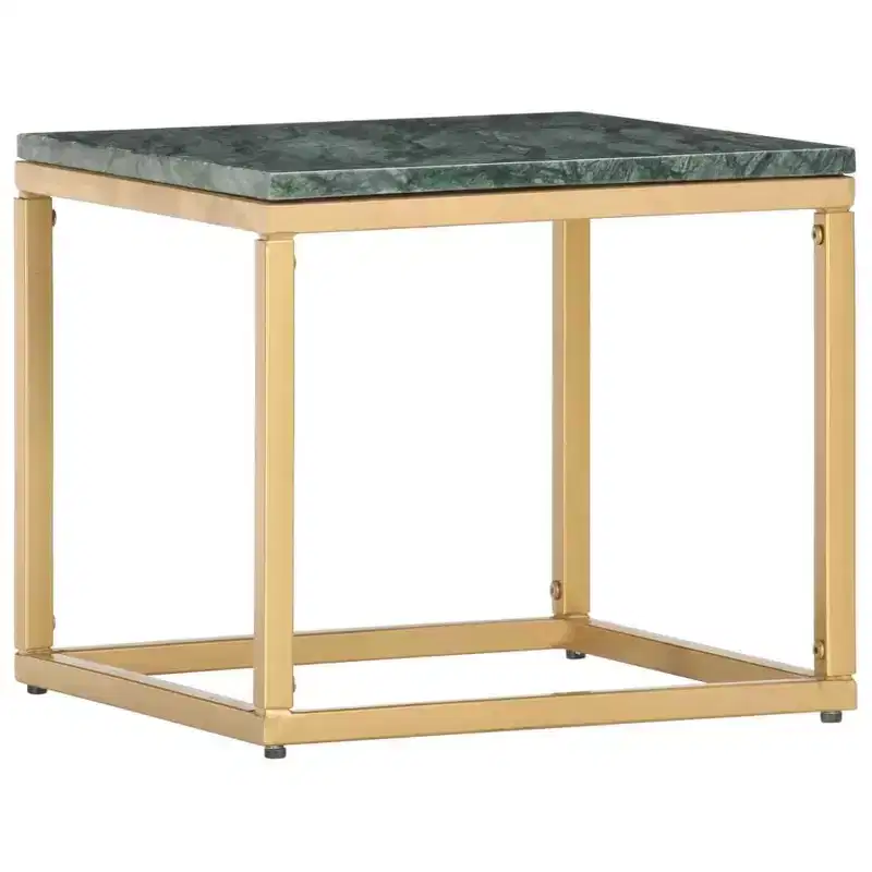 vidaXL Coffee Table End Table Side Sofa Table Real Stone with Marble Texture
